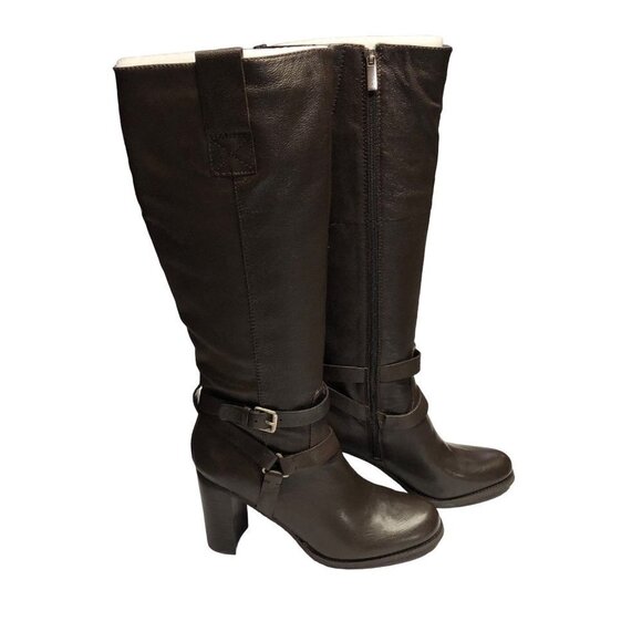 BANDOLINO BD AISEL‎ WOMENS MED DARK BROWN LEATHER  TALL BOOTS SIZE 10 MNIB - Picture 1 of 10
